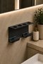 Wall Mounted Bathroom Organizer Hair Dryer Stand |   Hair Dryer Organizer Hanger |   Premium Bathroom Organizer - 4