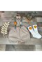 Safari Concept Sand 1 Year Old Salopet Shirt Socks Bow Tie Set - 2