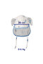 Muslin Baby Hat with Neck Protection - Endles Blue - 6