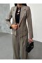 Plaid Pattern Lined Blazer Jacket - 3