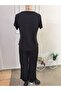 Women's Short Sleeve Boat Neck Asymmetrical Detailed Short Sandy Blouse and Trousers Two-Piece Set - 5