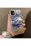 iPhone 11 Compatible Silicone Edge Hard Back Case Couple Phone Case Landscape Pattern