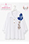 Plus Size Floral Print Detailed Half Placket Collar Capri Sleeve Women's Blouse - 2