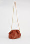 Women's Orchid Tan Lined Handbag and Shoulder Bag with Removable Chain Strap - 5