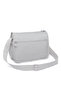 Multi-Pocket Daily Medium Size Waterproof Crinkle Fabric Women's Shoulder Bag Ice Gray - 3