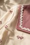 Seasonal Girls' Set with Bow Patterned Collar Detail - 4