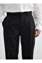 Black Regular Fit Men's Pleated Trousers - 3