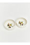 Mixed Olive Branch Patterned Ceramic Bowl Set of 2 - 2