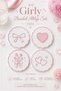 Heart-Shaped Decorative Coasters – Pink & White Girly Design |   3D Printing Table Decor