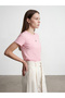 32779 Crew Neck T-Shirt-Powder Pink - 5