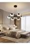 Modern Lighting, chandelier, 3 color LED Light, Black + Gold Color, 70x70 cm, Suitable for bedroom and living room, Adjustable height. - 2
