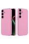 Samsung Galaxy S26 Compatible Case with Velvet Inside, Erasable Launch Silicone Case Pink
