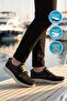 Black Nubuck Genuine Leather Men's Casual Shoes - 3