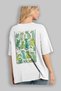 For the Love of Cats 92 Cat Printed White Oversize T-Shirt 100% Cotton Unisex Cat Lover Premium Design - 3