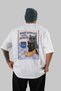 For the Love of Cats 111 Cat Printed White Oversize T-Shirt 100% Cotton Unisex Cat Lover Premium Design - 2
