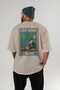 108 Cats for the Sake of Cats Printed Beige Oversize T-Shirt 100% Cotton Unisex Cat Lover Premium Design - 4