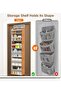 Versatile Door Hanging Storage Organiser, 6 Tier Non-Woven Fabric Shelf with Transparent Pockets - 4