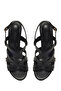 Women's Black Ankle Buckle Thick Heeled Sandals 26Sfe466118 - 5