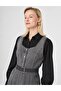 Belt Detailed Denim Dress Anthracite - 6