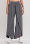 New Season Women's High Waist Elastic Front Cross Detailed Sandy Trousers - 5