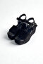 Black Suede Genuine Leather Wedge Heel Women's Sandals Sl338 - 3
