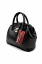 Scholarship Lock Detailed Black Mini Hand and Shoulder Bag - 2