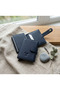 100% Genuine Leather Credit Card Holder and Wallet with Snap Closure Mechanism