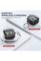 Samsung Galaxy Bud 4 Pro Case/Buds4 Case Clear Lock Clip with Phone Stand -Black - 5