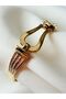 Dori̇ka Clamp Steel Bracelet 316L Steel Gold Stainless - 4