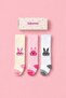 Pack of 3 Girls' & Kids' Cotton Patterned Tights - 2