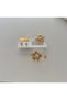 🌼   Pearl Detailed Flower Earring Set – 3-Piece Stainless Steel Earring Combination 🌼 - 2