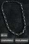 # Chain Necklace 316L Steel King Chain Men's Necklace Silver Color 60 cm Non-Tarnish Stainless Thick Ring Stylish Modern Daily Combination Jewelry Accessory Durable Metal Design
