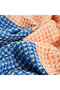 Baklan Salmon-Dark Blue Peshtamal 90X170 cm - 3