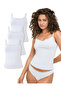 Women's Organic Cotton 3-Piece Lace Tank Top with Rope Straps