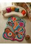 Sdt Multi-Colored Artistic Mystical Motif Bohemian Woven Base Decorative Carpet Sdt1515 - 2