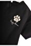 Patterned T-Shirt and Shorts Set 1-7 Years Black - 4