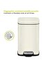 Stainless Steel Color coated Slow Cloasing Bin 6L Beige - 3