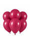 Burgundy Color Latex Pastel Balloon (30 cm) - 6 Pieces