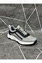 Gray Genuine Leather Sports Shoes