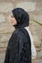 C Pattern Premium Shawl-Black - 4