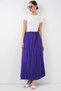 Women's Long Crinkled Skirt 1472 - Purple - 3