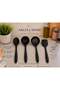 Oskar Silicone Large Spatula Spoon Colander Set 4 Pieces Black