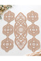 American Service Plate and Runner Set 6-Person Embroidered 7-Piece Dowry Set