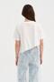 Women's 100% Cotton Lace Detailed Design Tunic Tshirt - 4
