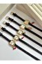 Daisy Model White Leather Cord Women's Wristwatch with Camera Charm - 6