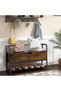 33-Inch Entryway Storage Bench, Vintage Shoe Rack with Storage Box, Shoe Organizer with Lift-Up Lid for Entryway, Bedroom, Closet - 2