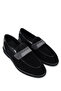 Men's Genuine Leather Black Loafer Shoes - 2