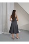 Women's Ondra Scuba Crepe Fabric Thick Strap Midi Dress - 2