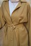 Women's Gold Button Detail Elastic Waist Pants Suit Fat Green - 5