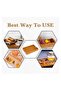 3 Pcs Bamboo Serving Tray Set with Handles – Nesting Wooden Breakfast & Coffee Trays - 6